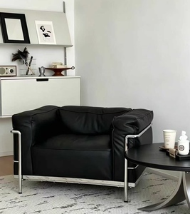 ชุดโซฟาหนังดีไซน์หรูหราสไตล์อิตาลีแบบปรับเปลี่ยนได้ พร้อมเก้าอี้พักผ่อนทันสมัย - Product Image 4