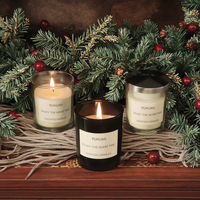 Luxus Entspannung Aroma therapie Duft Soja Wachs Kerzen in Glas mit Zinn Geschenk box Premium Aroma Kerzen