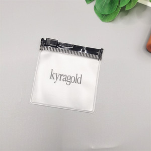 Sacs d'emballage en PVC avec fermeture éclair pour petites boucles d'oreilles, avec logo personnalisé, pochette à bijoux recyclée, sac en plastique à fermeture éclair, mini - Product Image 6