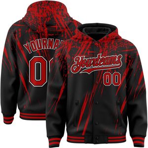 Custom Varsity <b>Jacket</b> With Hoodie Men's Personalized Baseball Letterman Fleece Sweatshirt Autumn Casual Style - Product Image 1