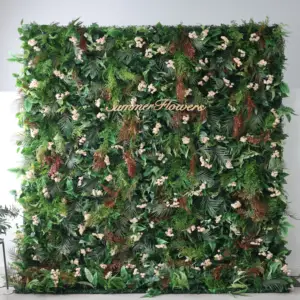 8ftx8ft Roll Up Dekorasi Dinding Rumput Diskon Besar Dinding Tanaman Buatan Kualitas Tinggi Dinding Latar Belakang Rumput Hijau untuk Acara Dekorasi Pernikahan
