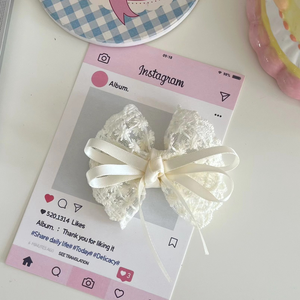 Accesorios para el Cabello, Temperamento de Niña, Pasador de Pelo con Encaje, Hecho a Mano, Pasador de Pelo de Alta Gama - Product Image 6