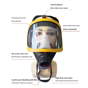 Anpassbare voll sphärische Gesichts-ungiftige Gasmaske Wieder verwendbarer Silikon-Aktivkohle-Staub filter Wasch bar Shun Tai Xin - Product Image 4