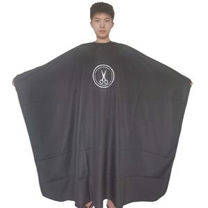 Capa De Salão Impermeável Com Logo Personalizado Profissional Para Corte De Cabelo Que Não Gruda Fios De Alta Qualidade Preta Para Barbeiro - Product Image 6