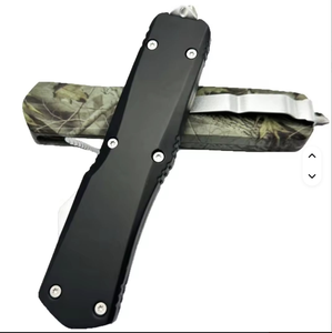 Folding OTF Spring Automatic Outdoor Camping Utility Mini <b>Pocket</b> Survival Tactical Assisted Knife <b>Plastic</b> Handle OEM DIY WKC-K-1 - Product Image 2