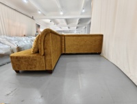 Canapé modulaire en tissu en U, élégant et moderne, pour villa, idéal pour les espaces de vie spacieux et les salons résidentiels haut de gamme JM