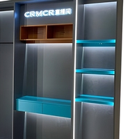 Vitrine à gâteaux en MDF sur mesure, verre trempé de 8 mm, éclairage LED, design 3D gratuit pour cafés et confiseries