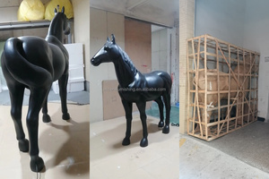 Lámpara LED moderna para suelo de caballo, escultura de arte alto, lámpara de pie, sala de exposiciones, decoración de vestíbulo, estatuas FRP, luz de suelo - Product Image 6