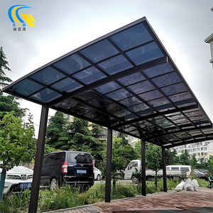 Su misura singolo lato diagonale Pull Carport sistema doppia lega baldacchino in alluminio rifugio per parcheggio esterno in metallo capannone <span class=keywords><strong>auto</strong></span> - Product Image 1