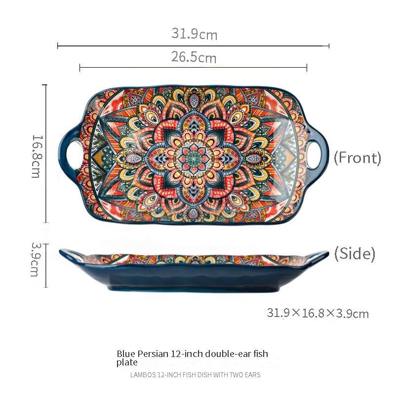 12-inch double-ear fish plate