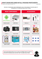 Photomaton instantané tout-en-un, distributeur automatique de photos, appareil photo pour smartphones, service en libre-service, télécommande, haute technologie