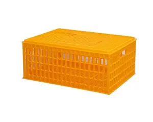 批发生活用塑料鸡运输鸭板条箱动物运输筑巢箱笼