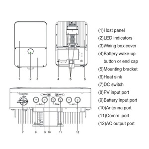 Growatt MIN 9000TL-XH-US Monophasé 9 kW Prêt pour Batterie Système Solaire Connecté au Réseau pour Systèmes Couplés et AC MIN 9000TL-XH-US Onduleur Growatt - Product Image 2