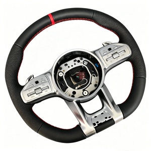 Volant de direction à fond plat de luxe pour <span class=keywords><strong>Mercedes</strong></span> Benz <span class=keywords><strong>GLA</strong></span> GLE53 W213 W203 W176 X164 GLC X253 - Product Image 1