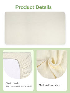 Bio Custom Baby bettlaken Neugeborene Baby bettwäsche Bettwäsche aus wasserdichter Baumwolle Babybett - Product Image 6