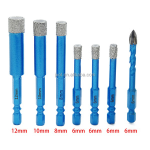 681012mm Vacuum Brazed <strong>Diamond</strong> Dry Drill <strong>Bits</strong> Hex Shank Hole Saw For Granite Marble Ceramic Tile Glass Product Drill <strong>Bits</strong> - Product Image 1