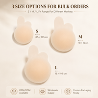 XINRUI Cache-tétons en silicone invisibles, adhésifs, réutilisables et lavables, effet liftant pour robes dos nu, Vente en gros OEM ODM