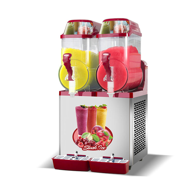 Smoothie Slushy Machine Smoothie Machine Comercial Industrial Double Bowl Máquina de aguanieve de bebidas congeladas