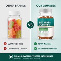 Gummies de mousse de mer irlandaise à marque privée avec fucus et racine de bardane pour le soutien de la thyroïde et du système immunitaire – Vente en gros
