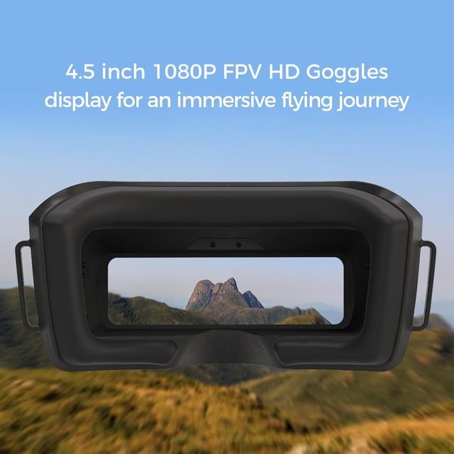 CADDXFPV Walksnail Avatar HD FPV Goggles with 1080p 4.5-Inch Screen Head Tracking Remote Control for Immersive Flight Experience