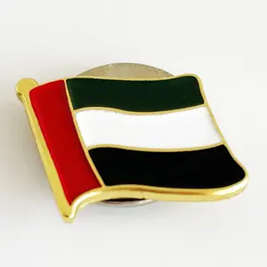 2024 wholesale Die casting custom shaped UAE national day gifts flag metal trophy souvenir gifts