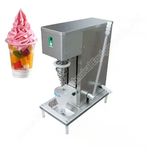 Dondurma makinesi otomatik ticari elektrikli Milkshake meyve karıştırma Mix yumuşak dondurma Blender makinesi