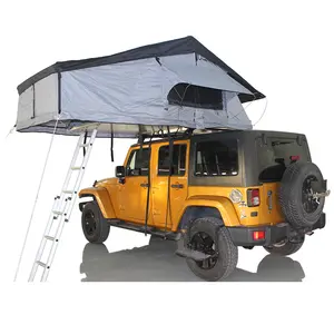 OEM नई आगमन कार डेरा डाले हुए हार्ड शीर्ष छत तम्बू बंद सड़क 2-3 व्यक्ति वाहन कार नरम खोल छत तम्बू
