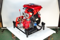 Pompa Listrik GEEMKA 25HP 0.9mpa 2.5 inci Dua Outlet Mesin GX690 Tekanan Tinggi OEM 65mm Pompa Kebakaran Besi Cor