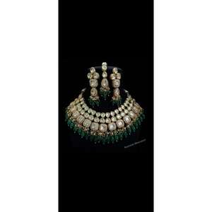 Ensemble de collier antique à pois au design unique de qualité supérieure Style ethnique personnalisé Brin d'or en laiton fait à la main indien - Product Image 4