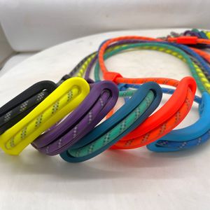 สายจูงสุนัขแบบสะท้อนแสง ทำจากไนลอน สายจูงแบบโซ่สำหรับสุนัข ใช้สำหรับวิ่ง ปล่อยมือได้ สายจูงแบบโซ่สำหรับสุนัข ป้องกันการแตกหัก - Product Image 4