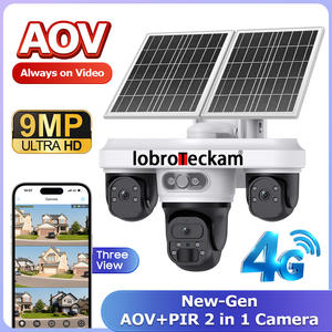 กล้องวงจรปิดวิดีโอ <span class=keywords><strong>3</strong></span> เลนส์ <span class=keywords><strong>3</strong></span> จอภาพ 365 <span class=keywords><strong>วัน</strong></span> มุมมองพาโนรามา AOV อายุการใช้งานแบตเตอรี่ไม่จำกัด การเชื่อมต่อ 4G ระบบตรวจจับมนุษย์ด้วย AI - Product Image 2