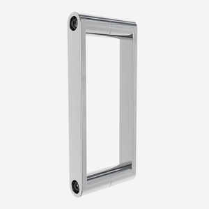 Hydrorilax 304 thép không gỉ hình chữ nhật trở lại trở lại vòi hoa sen cửa xử lý đánh bóng <span class=keywords><strong>Chrome</strong></span> cho kính không khung - Product Image 1