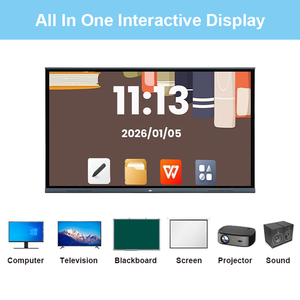 กระดานไวท์บอร์ดดิจิทัลอัจฉริยะ 4K แบบอินเทอร์แอคทีฟ หน้าจอสั<span class=keywords><strong>ม</strong></span>ผัส 40 จุด สำหรับการสอนในสำนักงาน แบบออลอินวัน - Product Image 6