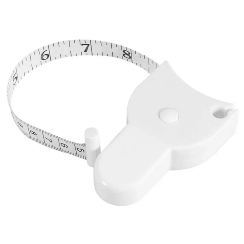 Giá Rẻ 150Cm Trắng Có Thể Thu Vào Tập Thể Dục Fat Caliper Thước Đo Cơ Thể BMI Máy Tính Đo Băng