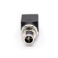 Adaptor M12 X-Coded 8 Pin ke RJ45 Konektor Ethernet Industri Cat6 Terlindung untuk Otomasi