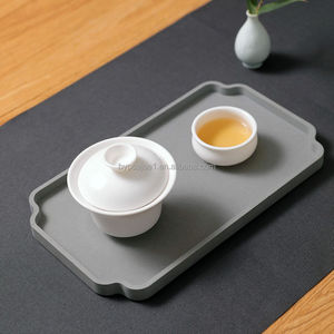 Plateau rectangulaire multifonctionnel écologique en bambou PC personnalisable chambre à coucher salle de bain maison vaisselle écologique - Product Image 3