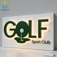 Enseigne lumineuse en métal avec lettres 3D rétroéclairées par LED en acier inoxydable 304 de marque pour entreprises, hôpitaux, commerces, rues et extérieur