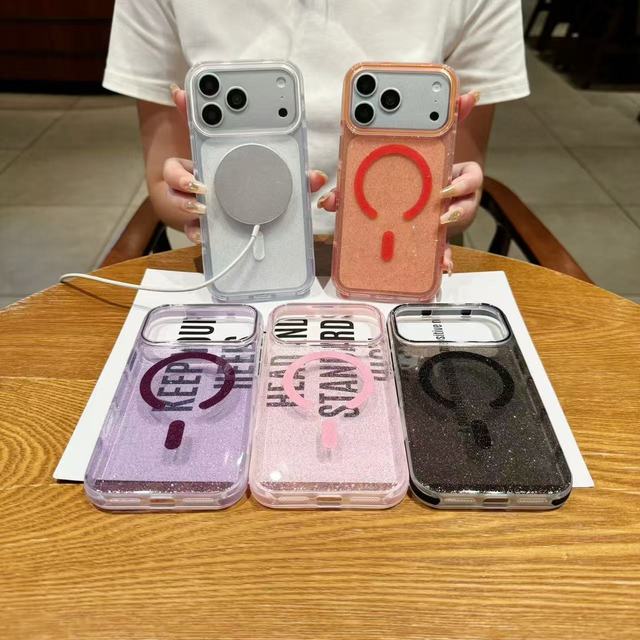 Glitter Liquid Quicksand Transparent Phone Case for iPhone 18 Pro Max case 17 16 15 14 13 12 11 Pro Max Acrylic Protector Cover