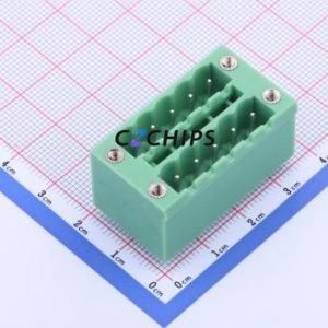 KF2EDGKVHM-5.08-2*5P Plug-in Terminal Block Through hole,P=5.08mm Board-to-Board / Socket - Closed Screw Fixing 2x5P 5.08mm - Product Image 1