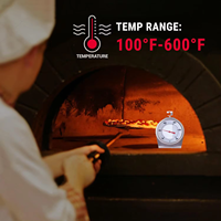 2026 SW GRILL Oven Dial Besar TERBARU 50-300 ° C/100-600 ° Termometer Dapur F Gold Rose SPRING Instant Read untuk Memasak