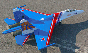 Điện mô hình máy bay Bộ dụng cụ quy mô lớn RC máy bay SU27 máy bay chiến đấu máy bay phản lực RC tàu lượn mô hình máy bay - Product Image 5