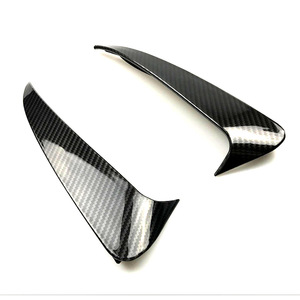 Mercedes-Benz C-Class Coupe C205 Rear Bumper Air Blade Piano Black Carbon Fiber Texture Exterior Modification - Product Image 2