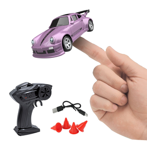 Mini Voiture de Drift RC 1:<span class=keywords><strong>64</strong></span> 4x4 Télécommandée 2.4 GHz, Cadeaux d'Anniversaire pour Enfants, Voitures RC de Bureau - Product Image 1