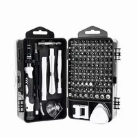 Juego de Herramientas para Reparación de Relojes Móviles OEM, Herramienta de Desmontaje Manual Multifuncional de Acero Aleado, Caja de Destornilladores 115 en 1
