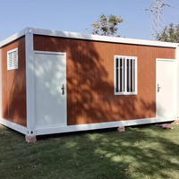 Maison mobile modulaire étanche de 20 pieds, mini-conteneur détachable, entrepôt modulaire, bureau avec toilettes