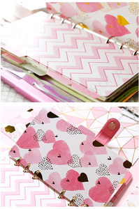 Carpeta A5 A6, divisores de índice, 5 <span class=keywords><strong>pestañas</strong></span>, carpetas de hojas sueltas, etiquetas de índice, tarjetas de papel, cuaderno, diario, planificador, divisor, Página de inserciones - Product Image 5