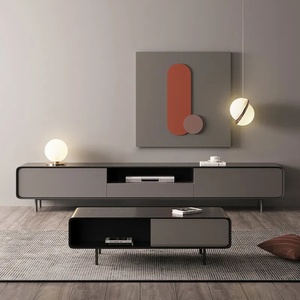 גבוהה מבריק סיטונאי סלון ריהוט טלוויזיה עומד עץ מדיה קונסולת טלוויזיה ארון שולחן קפה סט קיר טלוויזיה יחידה - Product Image 6