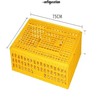 Panier de cage de transport en plastique HDPE pour lapin, canard, dinde et pigeon