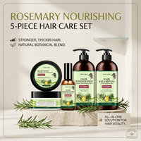 Ensemble de soins capillaires nourrissants et hydratants à la  romarin biologique, shampoing, après-shampoing, crème, huile, masque, combo pour adultes, vente en gros OEM ODM