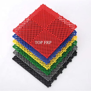 Anti-slip Garage Floor Tiles PP Car Wash Room Plastic Modular Rigid Interlocking Flooring <b>Mat</b> - Product Image 1